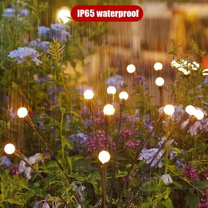 6/8/10 LEDs Solar Firefly Lights Outdoor Garden