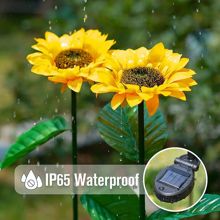 LED Solar Sunflower Outdoor Lawn Light IP65