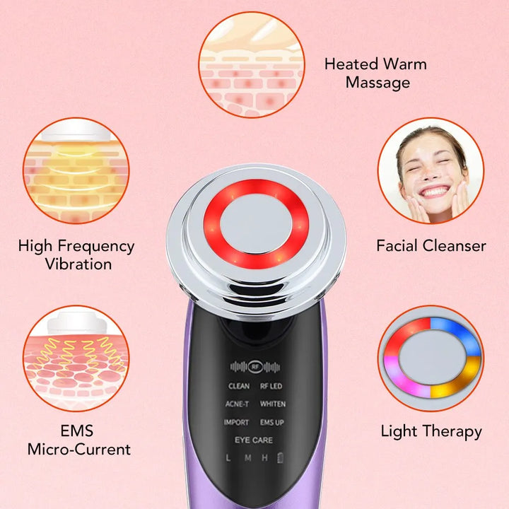 7 in 1 Face Lift Devices EMS RF Microcurrent Skin