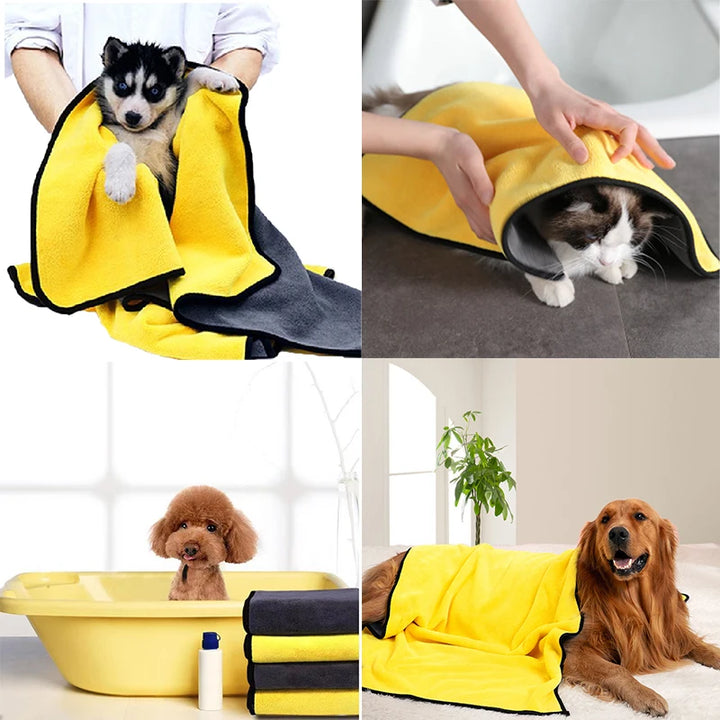 Quick-drying Dog and Cat Towels Soft Fiber Towels