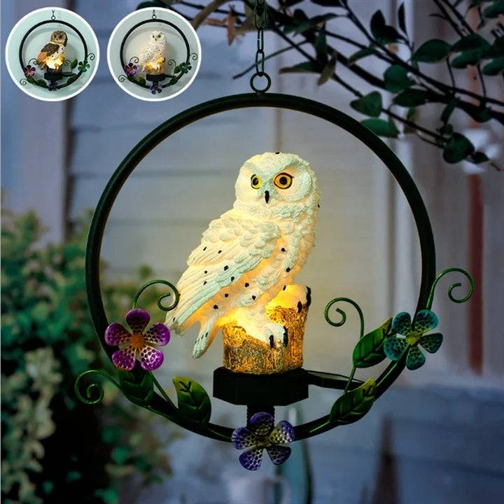 Solar Owl LED Light for Outdoor Garden