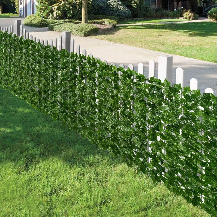 50X200cm Artificial Ivy Hedge Green Leaf Fence