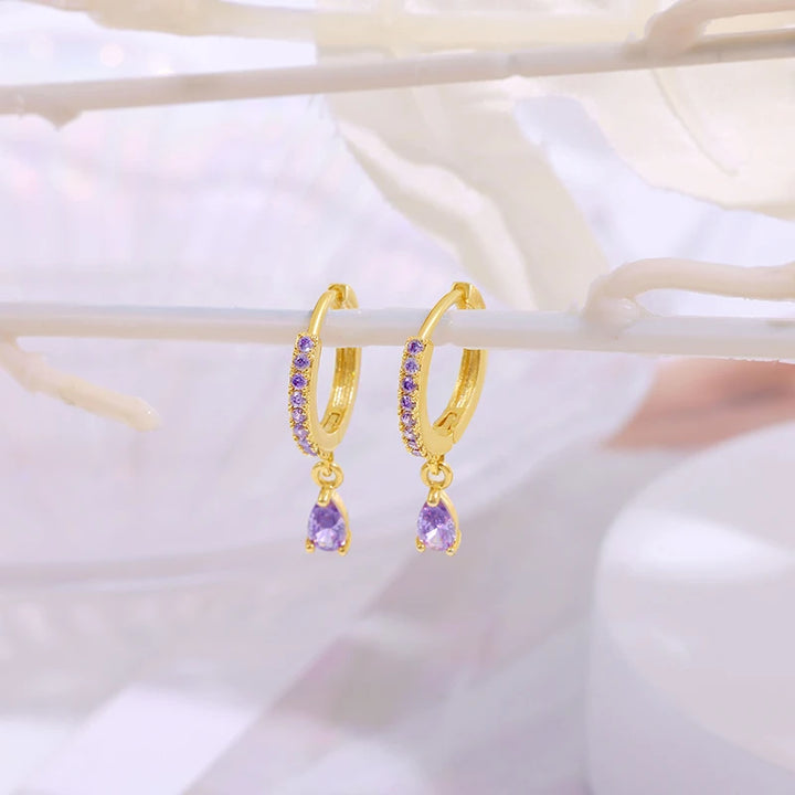 Vonmoos Earrings for Women 18k Gold Plated Hoop