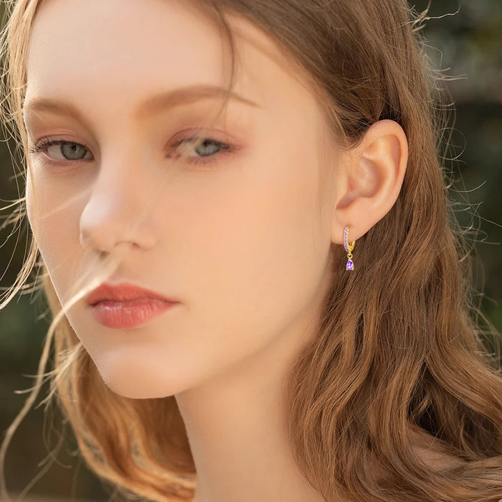 Vonmoos Earrings for Women 18k Gold Plated Hoop