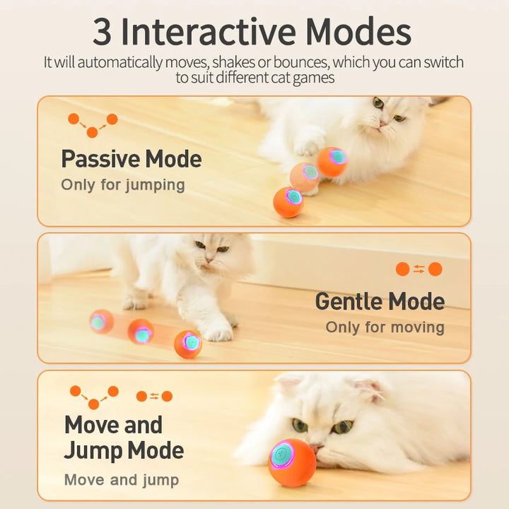 ROJECO Smart Interactive Cat Bouncing Ball